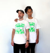 Laden Sie das Bild in den Galerie-Viewer, NEU ! T SHIRT "MONSTERS OF PUNK" WHITE/POISON GREEN
